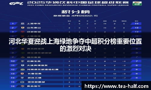 河北华夏迎战上海绿地争夺中超积分榜重要位置的激烈对决